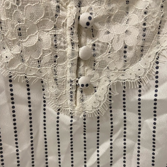 Abercrombie & Fitch Small Camisole striped tank black and white $49 - Picture 3 of 4